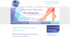 Desktop Screenshot of bellalaserhairremoval.com